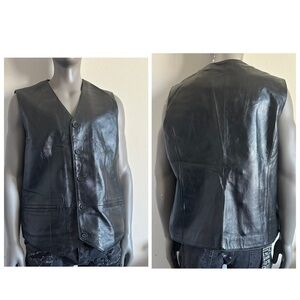 Canda men’s leather vest